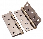 Картинка Петля врезная латунная RENZ BH 125*70*3-4BB FH AB 4 подшипника без колпачка бронза античная